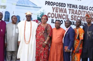 Senator Adeola Yayi Receives Royal Blessings, Praises at Foundation Laying of Yewa Traditional Council Secretariat in Ilaro-Yewa