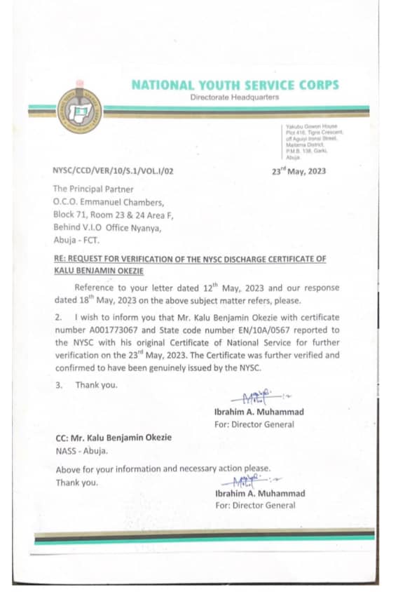 CRG: Politicians Must Stop Witch-Hunting, Focus on Nation Building — Says NYSC Cleared Deputy Speaker Since 2023  By: Boye Ola