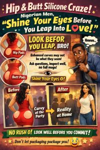 Hip and Butt Silicone Craze: Nigerian Men Advised to “Shine Your Eyes” Before You Leap Into Love