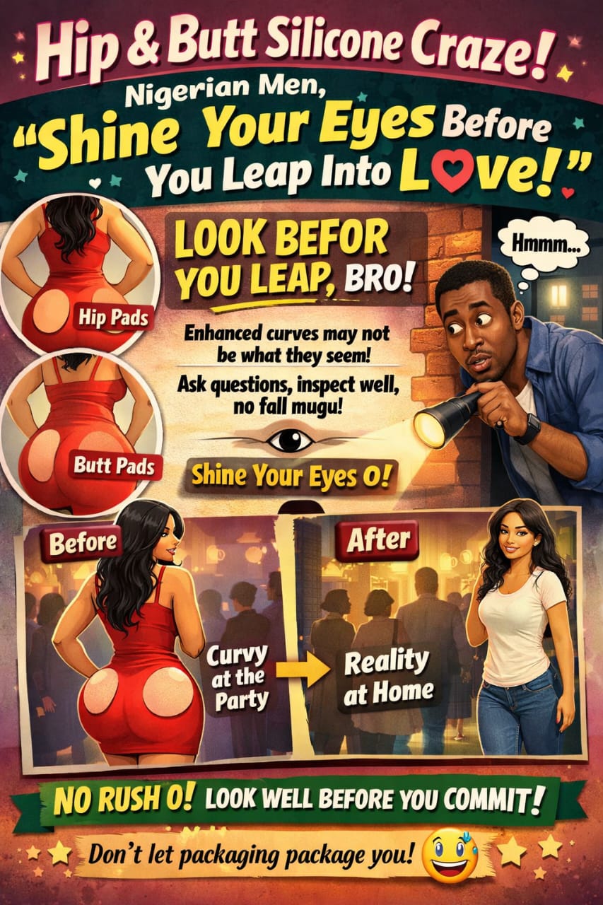 Hip and Butt Silicone Craze: Nigerian Men Advised to “Shine Your Eyes” Before You Leap Into Love