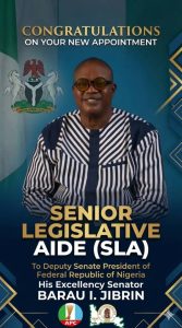 Deputy Senate President Appoints Odunjo as Senior Legislative Aide