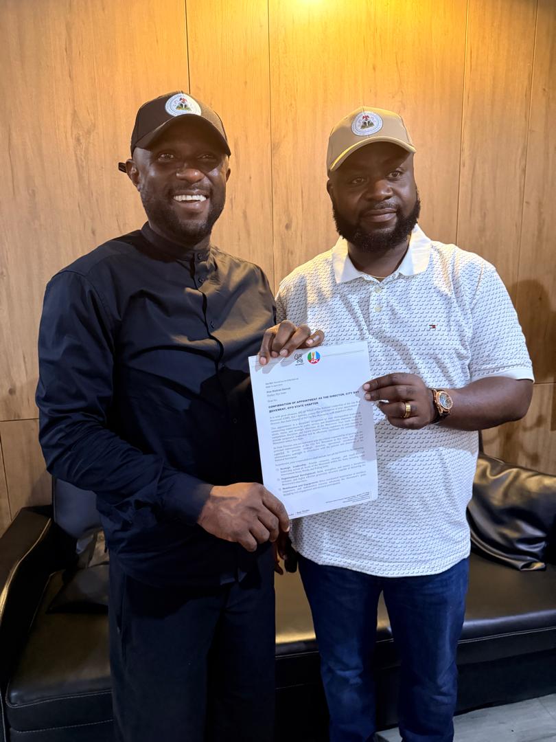 BREAKING: Onireti Appointed Director-General of City Boy Movement in Oyo State