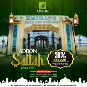 Adron Homes Unveils Sallah Mega Promo with 30% Discount and Exciting Gift Rewards for Subscribers
