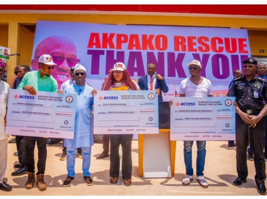 Monday Okpebholo Rebuilds POWA Market, Disburses ₦200 Million to Fire Victims
