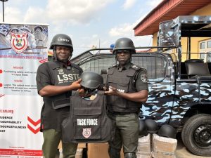 LSSTF Donates Bulletproof Vests, Helmets to Strengthen Lagos Taskforce Operations