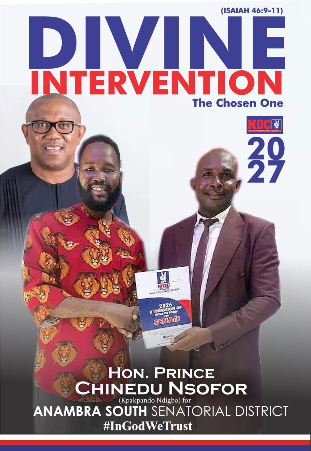 HON. PRINCE CHINEDU NSOFOR (KPAKPANDO NDIGBO) PICKS NDC SENATORIAL EXPRESSION OF INTEREST FORM, DECLARES FOR SENATE AFTER SURVIVING ABDUCTION IN HIS FIRST ATTEMPT     – (Anambra South Senatorial District)