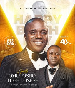 Apostle Omotosho Marks 40th Birthday, 7th Church Anniversary Amid Jubilation