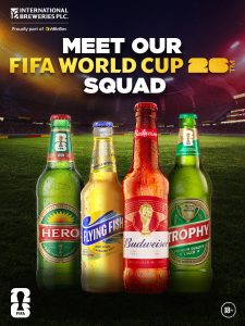 INTERNATIONAL BREWERIES PLC FIELDS ITS STRONGEST-EVER FIFA WORLD CUP 2026™ SQUAD