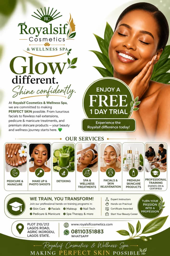 Royalsif Cosmetics & Wellness Spa: Where Beauty, Wellness and Opportunity Meet in Ikorodu