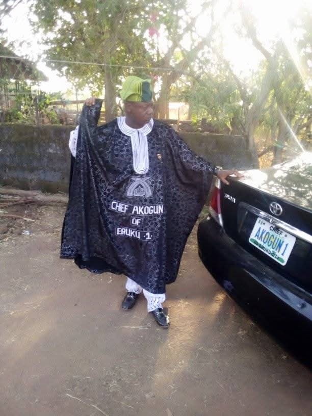Greetings from Jacob Ayodele, Chief Akogun 1 of ErukuCity, to the Governor of Kwara State, APC Leader, and Ekiti LGA Chairman