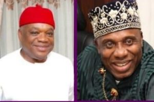 Senator Orji Kalu Condoles With Rt. Hon. Chibuike Rotimi Amaechi Over Mother’s Passing