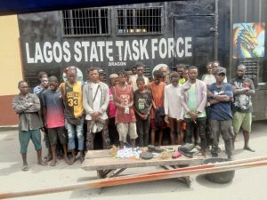 LAGOS TASKFORCE ARRESTS 26, RECOVERS DRUGS IN V.I, OBALENDE CLEAN-UP