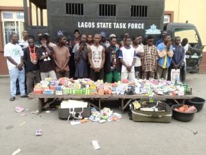 LAGOS TASKFORCE COMBS METROPOLIS, CLAMPS DOWN ON CRIMINAL ELEMENTS