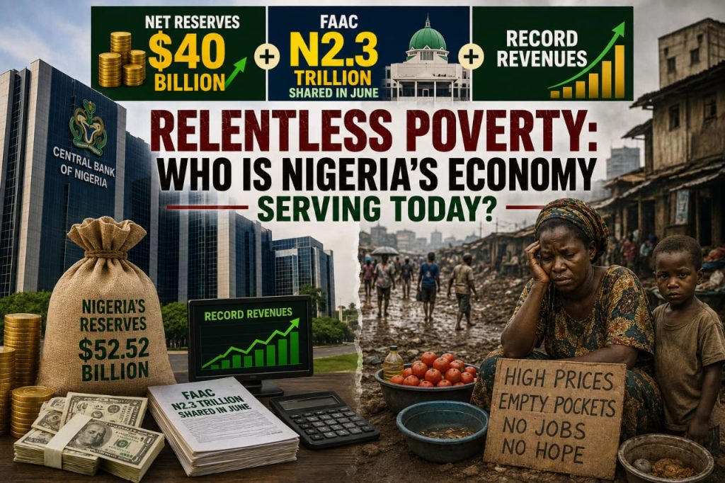 bn Net Reserves, Record Wealth, Relentless Poverty: Who Is Nigeria’s Economy Serving Today?  By Blaise Udunze