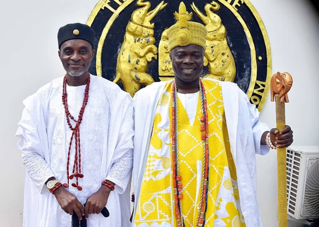 Olowu of Kuta Felicitates Olowu of Owu Abeokuta on Coronation Celebration