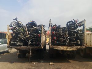LAGOS TASKFORCE INTENSIFIED ENFORCEMENT ON THE ISLAND, IMPOUNDS 66 OKADA’S