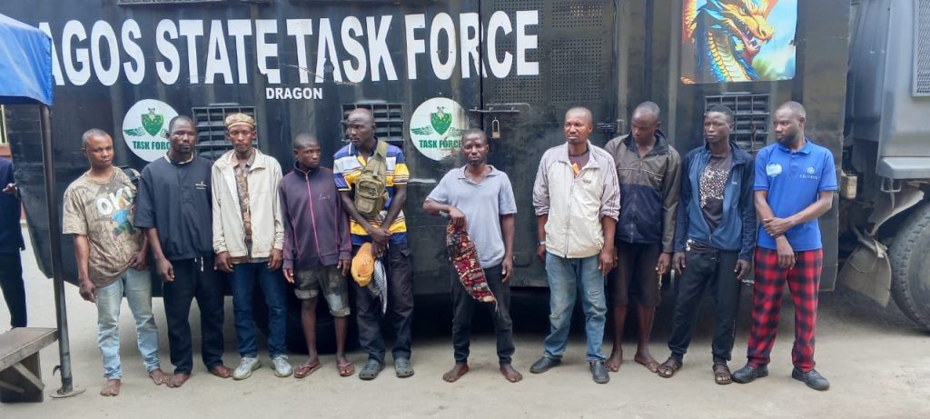 LAGOS TASKFORCE ARRESTS EIGHT OKADA OPERATORS FOR ASSAULT, CONSTITUTING NUISANCE ON HIGHWAYS