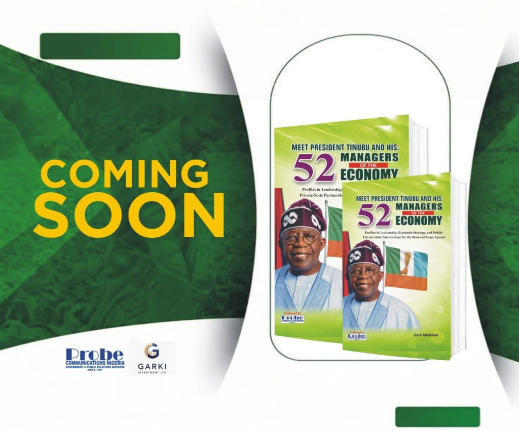 BOOK LAUNCH: “MEET PRESIDENT TINUBU AND HIS 52 MANAGERS OF THE ECONOMY” TO SHOWCASE RENEWED HOPE AGENDA AND ECONOMIC REFORMS