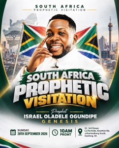 Genesis Global Goes Global: Prophet Oladele Ogundipe Takes Prophetic Fresh Annointing And Good News to South Africa