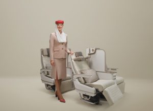 Emirates unveils the world’s first electric Premium Economy seat with full-height privacy screen