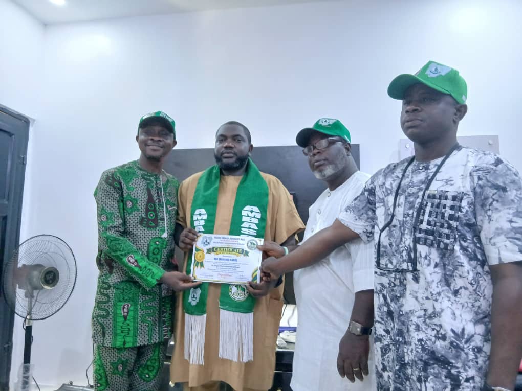 NUJ OGUN WEST INDEPENDENT CHAPEL DECORATES ENGR. BODE OLABISI AS AMBASSADOR