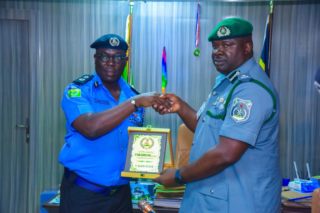 FOU Zone ‘A’ Acting Comptroller Visits Sister Security Agencies in Lagos, Seeks Stronger Collaboration