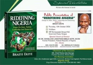Public Presentation of REDEFINING NIGERIA: Essays on State, Nation, Leadership and Democracy