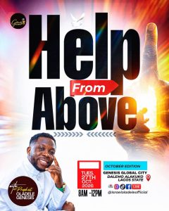 HELP FROM ABOVE: Prophet Israel Oladele Ogundipe Invites All to a Divine Encounter at Genesis Global City Lagos