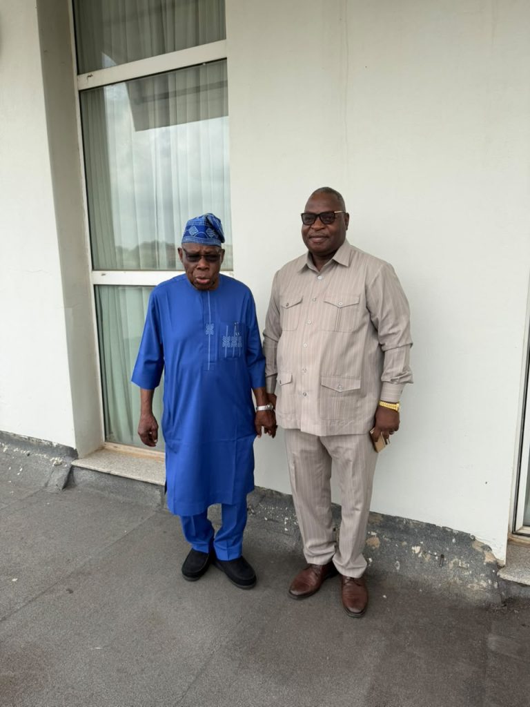 OGUN 2027: ABAYOMI HUNYE HOLDS PRIVATE MEETING WITH FORMER PRESIDENT OLUSEGUN OBASANJO OVER GOVERNORSHIP AMBITION AND ONGOING COURT CASE