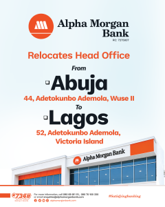 Alpha Morgan Bank Relocates Head Office To Lagos, Marks New Chapter Of Growth 